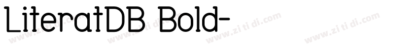 LiteratDB Bold字体转换